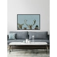 thumbnail image 3 of Too Cool for the Party in Blue Floater Framed Painting Print on Canvas, 3 of 6