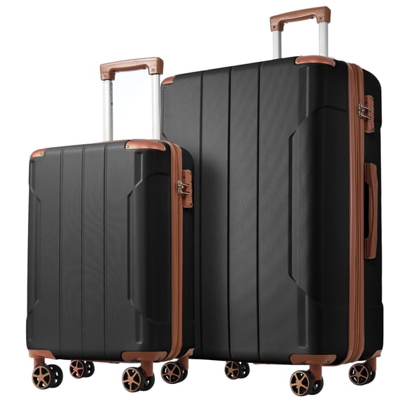 2-Piece Luggage Set, 20" & 28", ABS Hard Shell, Expandable 25%, TSA Lock, 360° Spinner Wheels