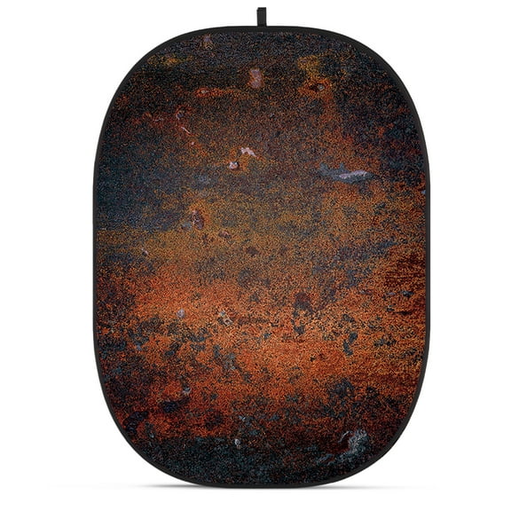Glow CBA-WR0011 5x6.5' Fabric Collapsible Backdrop, Rusty Wall