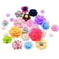 thumbnail image 1 of 12x50x Flores De Resina Botón Floral De Colores Para La Fabricación De Joyas Para La Caja Del Teléfono Sunnimix Botón resina Flor Cabujones, 1 of 8