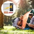 thumbnail image 2 of Tent Accessories Kit Camping Peg Stake with 4 Reflective Bag Tool Sets for Rope Ground Nail Plastic Hammer Remover Storage Bag Hiking Backpacking, 2 of 8