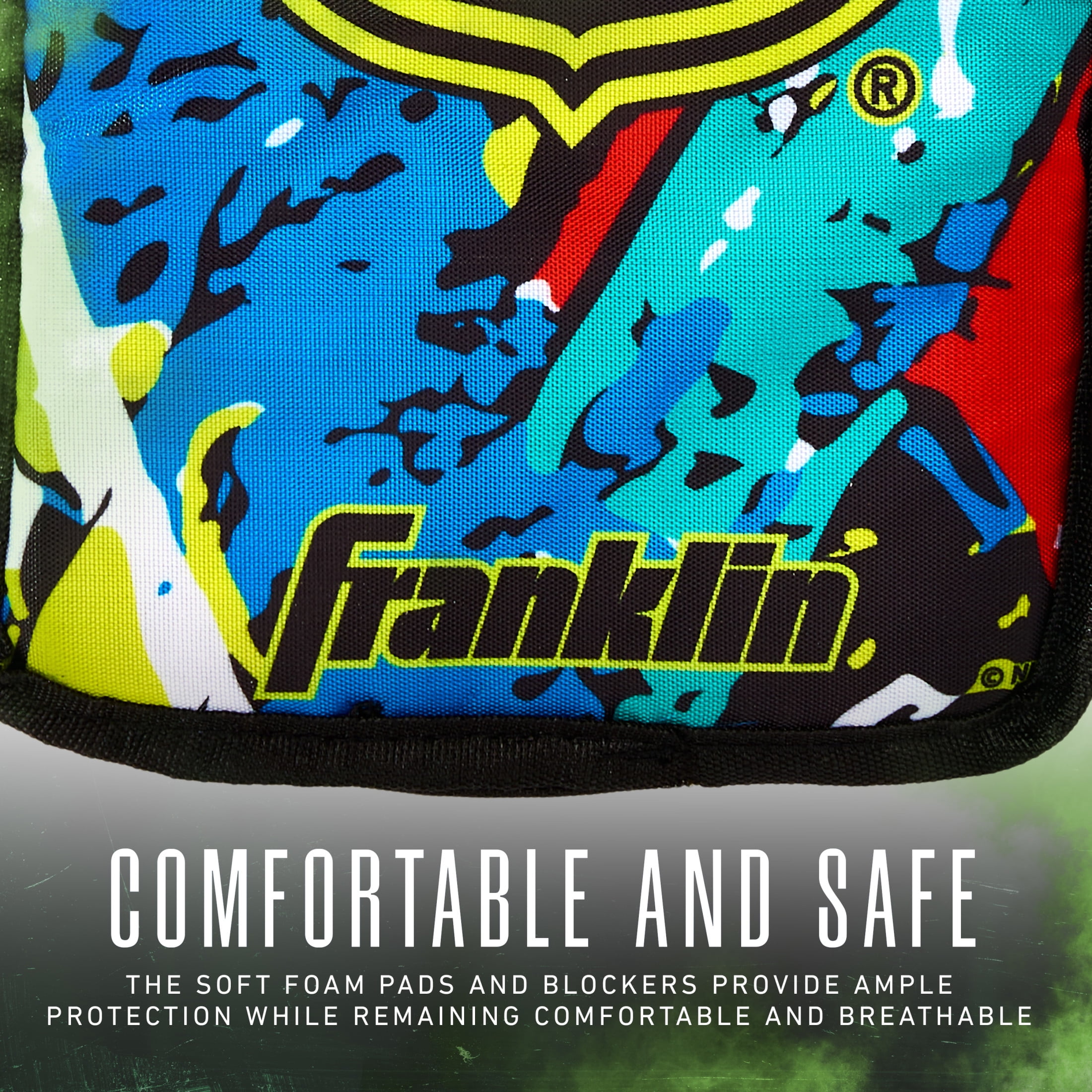 Franklin Sports NHL Youth Knee Hockey Goalie Pads + Helmet Set - Kids Knee + Mini Hockey Goalie Gear + Equipment - (2)  Leg Pads, Catch Glove, Blocker + Mask Included - Graffiti
