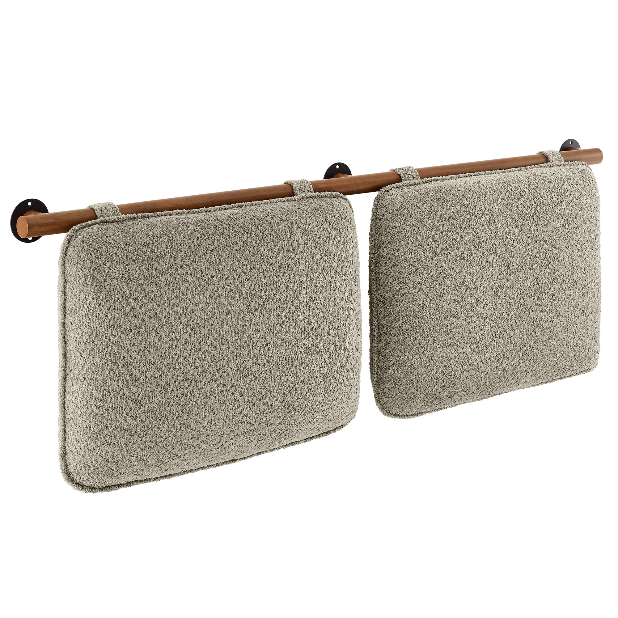 Anela Queen Headboard in Oatmeal Walnut