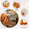 thumbnail image 5 of Orange Pumpkins Fall Table Cloth Waterproof Tablecloths, Thanksgiving Botanical Maple Leaves Falling Tablecloth Dining Table Cover for Kitchen Party Tabletop Outdoor, Rectangle Tablecloth 60x84 Inch, 5 of 9