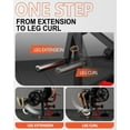 thumbnail image 3 of GMWD Leg Extension and Curl Machine, Lower Body Special Leg Machine, Adjustable Leg Exercise Bench with Plate Loaded, Leg Rotary Extension for Thigh, Home Gym Weight Machine, 3 of 8