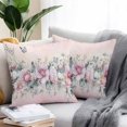 thumbnail image 3 of Outdoor Pillow Cover Ombre Pink Rose Butterfly Set of 2 Waterproof Throw Pillowcases Vintage Flowers Decorative Patio Furniture Pillows for Couch Garden Indoor & Outdoor Use, 3 of 9