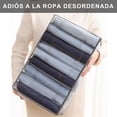 thumbnail image 3 of Organizadores de Armario con 8 Divisiones, 2pz Cajones Organizadores de Tela Plegables para Almacenamiento de Ropa Interior, Pantalones, Camisas,, 3 of 8