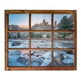 thumbnail image 2 of Window Mountain River Wall Mural Wallmonkeys Peel and Stick Graphic (48 in W x 41 in H) WM503012, 2 of 4
