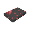thumbnail image 6 of Bright Red Lips Blanket Gifts For Kids Adults - Lightweight Throw Blanket For Bedroom Living Room Decor Soft Fuzzy Fleece Cozy Plush Bed Couch 50"X40", 6 of 7