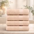 thumbnail image 2 of Ample Decor Bath Towel for Bathroom 30X54 inch 100% Cotton - 4pcs Beige, 2 of 6