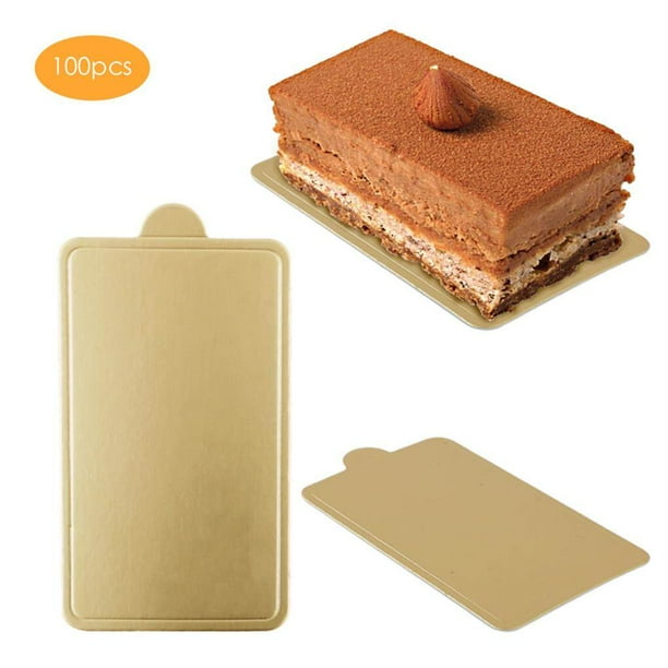 Langgg 100Pcs Mousse Cake Boards Cupcake Dessert Display Tray Wedding