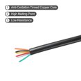 thumbnail image 3 of 22AWG Electrical Wire 6 Conductors Tinned Copper 9.8Ft Low Voltage Case Flexible Extension Power Cord Black, 3 of 7