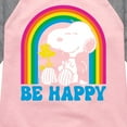 thumbnail image 3 of Peanuts - Be Happy Rainbow - Toddler & Youth Girls Raglan Graphic T-Shirt, 3 of 6