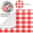 thumbnail image 2 of Red Buffalo Plaid Checkered Dish Drying Mat 18x24in, Microfiber Dish Drying Rack Pads Dish Drainer Mats Washable Heat-Resistant, 2 of 7