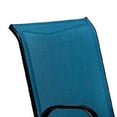 thumbnail image 3 of Feli Outdoor Stacking Chair Set of 2-Blue Mesh Fabric-Black Metal, 3 of 6