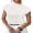 White, variant on Womens Short Sleeve Sweater Mock Neck Summer Top Dressy Casual Basic Knit Pullover Shirt White Tops