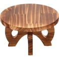 thumbnail image 1 of Support de Piédestal de Plantation en Bois de Forme Ronde Tabouret de Jardinière Robuste Support Décoratif pour Pot de Fleurs Support Polyvalent de Plantation de Table avec Longues Vis pour Balcon Intérieur-1 Pce-Brun, 1 of 10