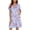 Hibiscus Floral, variant on Women Zipper Front House Coat Short Sleeves Robe Zip Up Bathrobes Short Nightgown with Pockets