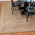 thumbnail image 2 of DecorAvenue Hand Woven Braided Farmhouse Vintage Jute Area Rug Beige Natural Color 2 ft x 3 ft, 2 of 6