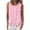 Pink, variant on Sheghy Plus Size Tank Tops for Women 100%Cotton Linen Blend Crew Neck Shirt, Loose Sleeveless Tank with Decorative Buttons Black S