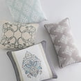 thumbnail image 2 of Levtex Home - Rome - Decorative Pillow (12 x 24in.) - Embroidered Medallions - Orange, Teal, Red and Blue, 2 of 3