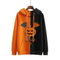 thumbnail image 2 of Fesfesfes Women Hooded Long Sleeve Halloween Pullovers Sweatshirts Casual Tops Clearance Under $10, 2 of 4