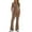 Brown, variant on 2DXuixsh Womens 2 Piece Sets Fold Over Flare Pants Set Long Sleeve Cropped Top Casual Outfits Pajamas Matching Sets Women Clothing Blue Size S