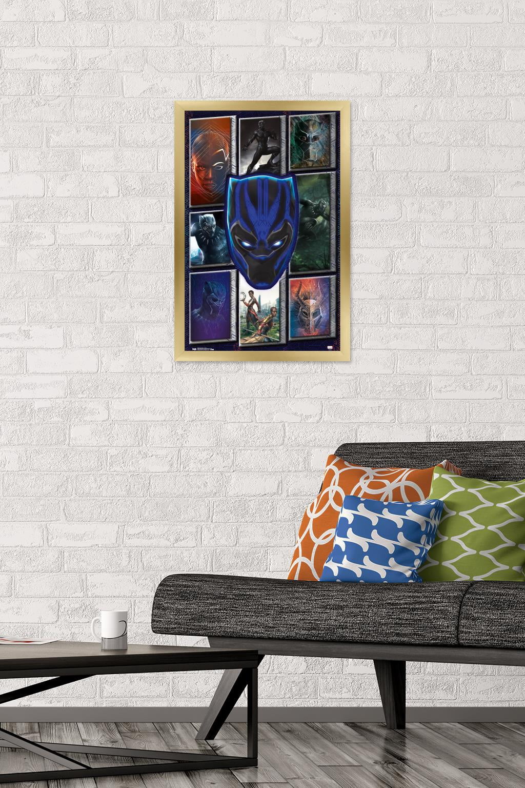 Marvel Cinematic Universe - Black Panther - Collage Wall Poster, 14.725" x 22.375", Framed
