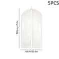 thumbnail image 3 of Set of 5 Hanging Garment Storage Bags,Proof Clothing Covers for Closet Organization and Travel, Transparent Suit Bags with Zipper, 3 of 6