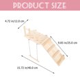 BESTYASH Natural Beige Wood Bird Swing for Parakeets and Parrots Cage ...