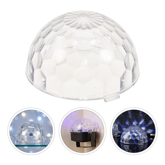ROSENICE 6Pcs Clear Plastic Disco Ball Lamp Shade Replacement for Stage Lights and Club Accessories