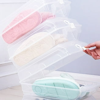 Mainstays Plastic 2Pack Extra-Wide Shoe Box with Lid , Clear Color