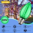 thumbnail image 2 of Ruiandsion E12 Green 110V Candle LED Bulb for Christmas Decoration Halloween String Lights Party and Holiday Ambiance Lighting,Pack-5, 2 of 10