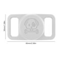 thumbnail image 4 of Para Apple Airtag Funda Silicona Soporte Collar Perro Impermeable () Blanco, 4 of 6