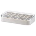 thumbnail image 1 of Injueey Molde de esfera de cubitos de hielo, bandeja reutilizable antiadherente de múltiples rejillas, máquina para hacer vino y frutas, moldes para Cocina y Comedor cuadrado blanco Injueey HA063057-01B, 1 of 6