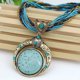 thumbnail image 1 of Awdenio Joyería para Mujer, Collar con Cuentas de cerámica étnicas Hippie Boho, joyería Bohemia, Regalo para Mujer,Blue, 1 of 2