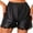 Black, variant on Aayomet Yoga Shorts For Women Womens Comfy Drawstring Casual Elastic Waist Pocketed Shorts Pants,Black L