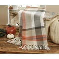 thumbnail image 2 of Split P Beige October Spice Plaid Throw 60''L, 2 of 4