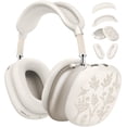thumbnail image 1 of Funda de silicona grabada con flores para AirPods Max [4 en 1], 1 of 7
