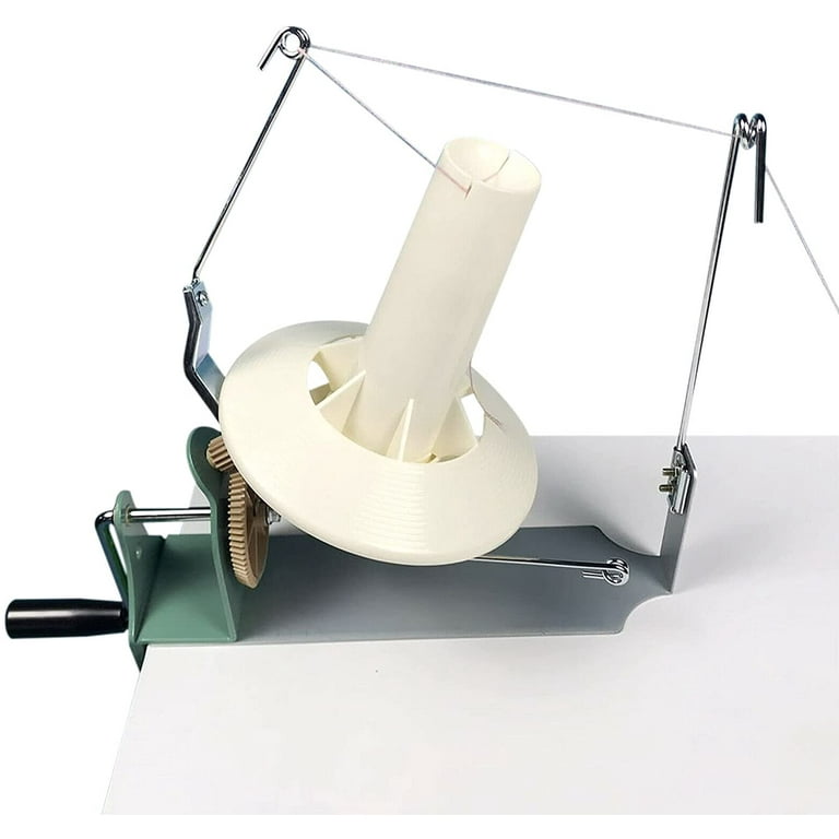 WUZSTAR Center Pull Yarn Ball Winder,Hand Operated Heavy Duty Winding  Machine Metal Yarn/Fiber/Wool Ball Winder 500g 