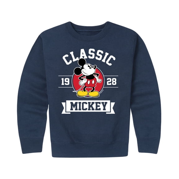Mickey & Friends - Mickey Classic 1928 - Toddler And Youth Crewneck Fleece Sweatshirt