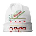 thumbnail image 4 of Gorros de Navidad para hombres y mujeres, gorros de punto, gorros cálidos, gorros de Papá Noel, regalo Unisex, lindo, familia, Navidad, Invierno, 4 of 4