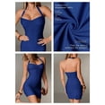 thumbnail image 3 of Blue Dress With Halter Neck And Backless Design, 3 of 30