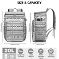 thumbnail image 4 of Tribal Patterns Cooler Backpack - 20L Insulated Leakproof Lunch Bag, Rustic Home Decor Design, 4 of 6