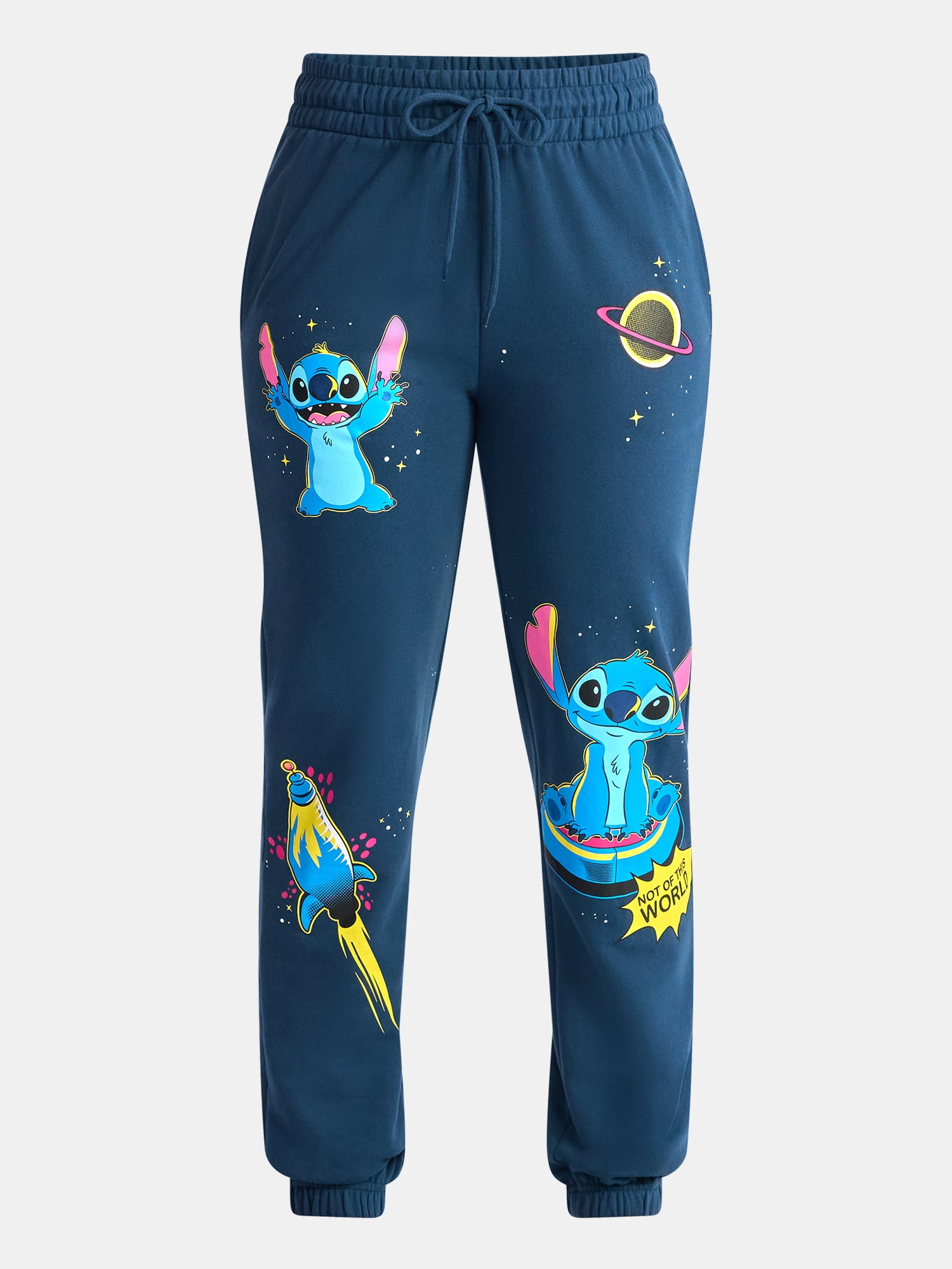 Disney Stitch Women's Graphic Jogger Pants, 29" Inseam, Sizes XXS-XXL