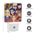 thumbnail image 2 of Super Hero Girls / Chicas Súper Héroes Luz nocturna LED con sensor de anochecer a amanecer para dormitorio, baño, pasillo, escaleras - Lámpara LED nocturna de enchufe, 0.5W - 1 pieza, 2 of 6