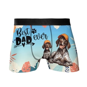 Best German Shorthaired Pointer Dad Ever Happy Father's Day All Over Print Boxer Briefs Underwear for Men Dad GSP Lover Dog Gift - 02006