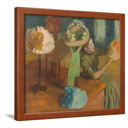 Millinery Shop Edgar Degas - The Millinery Shop by Edgar Degas Framed Print Wall Art By Edgar Degas