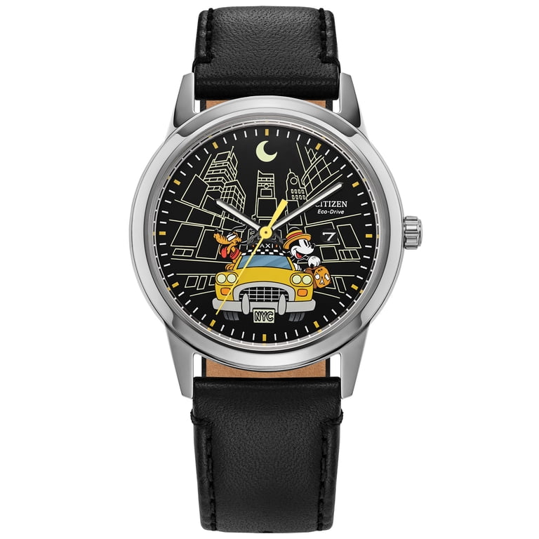 Citizen Eco-Drive Men's Disney Mickey Mouse & Pluto Take NYC Watch