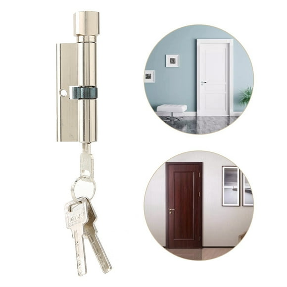 Aleacio de Aluminio de 70 mm, Cilindro de Cerrado de Puerta de Casa Con Llaves de Seguridad de Scooter de Cerrado 3 D